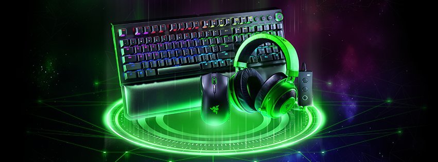 Razer keyboard headphones banner image