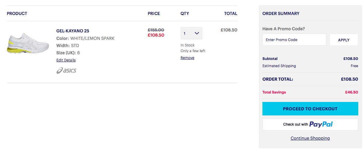 asics clearance discount code