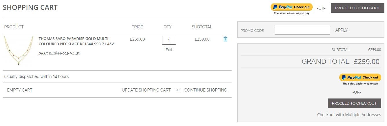 Acotis Diamonds discount code redemption box