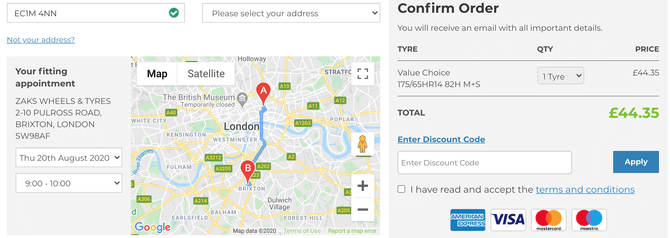 Asda Tyres discount code box