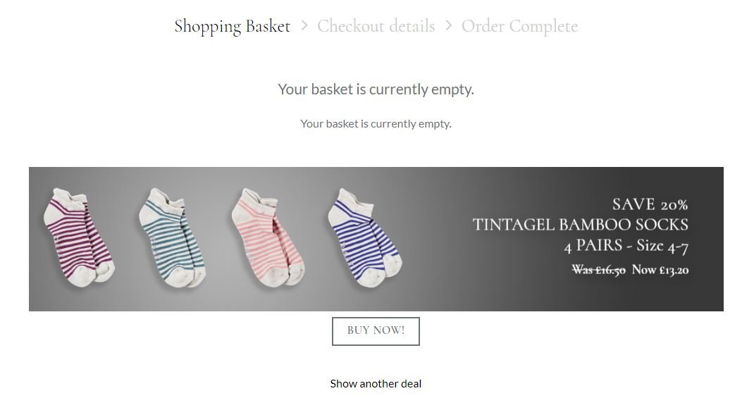 bamboo clothing deals at checkout
