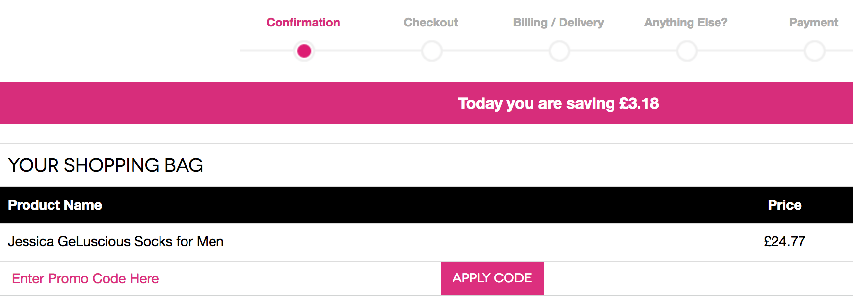 Beauty Flash promo code input box