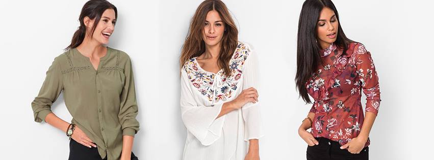 Women modelling bonprix clothing