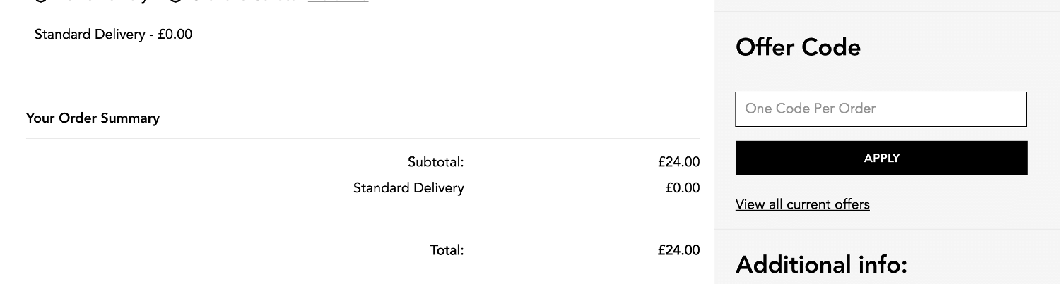 Bumble and Bumble discount code redemption box at checkout