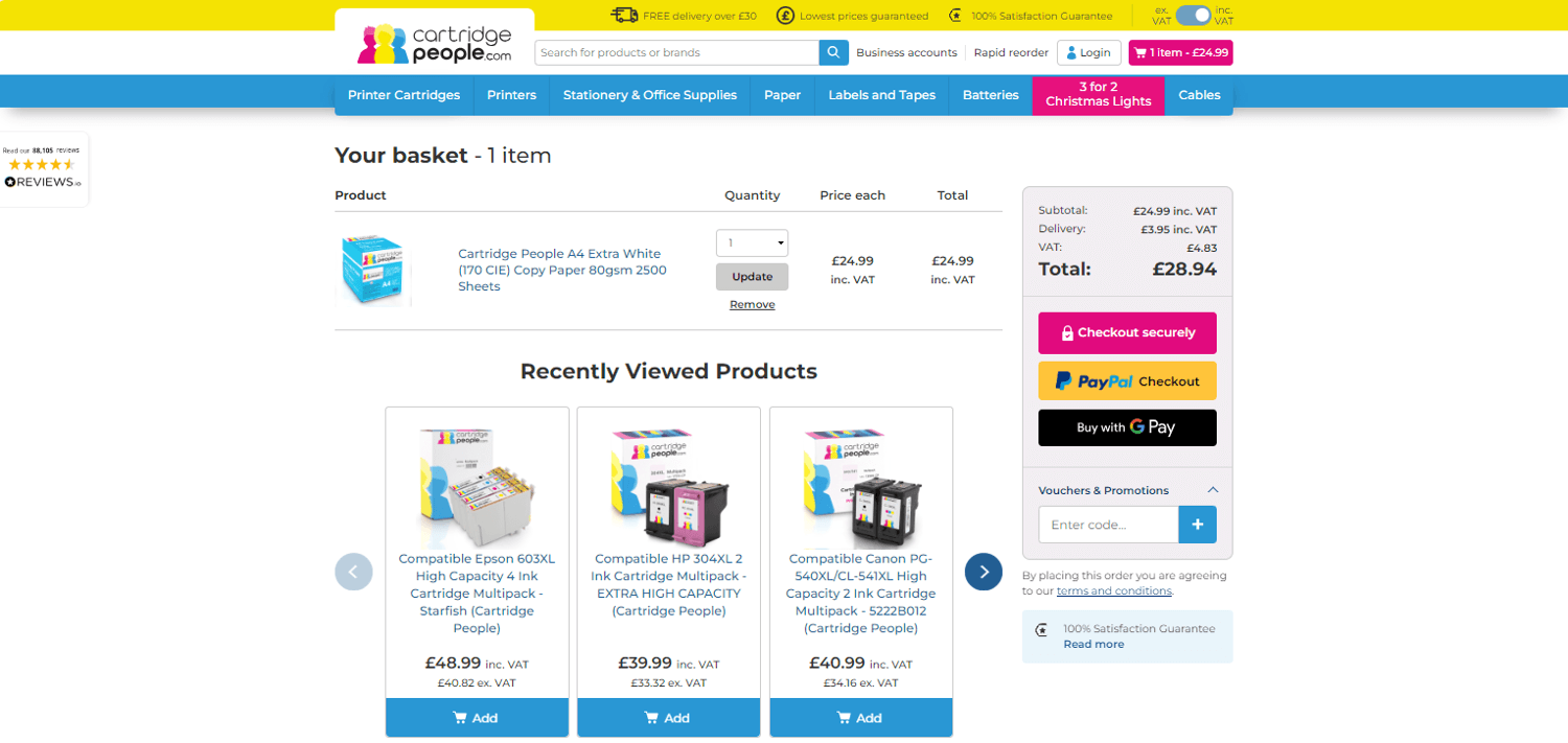 Cartridge People discount code redeem