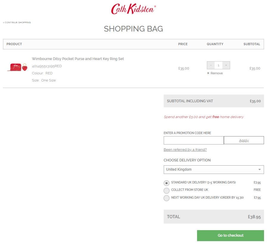 cath kidston promotional code