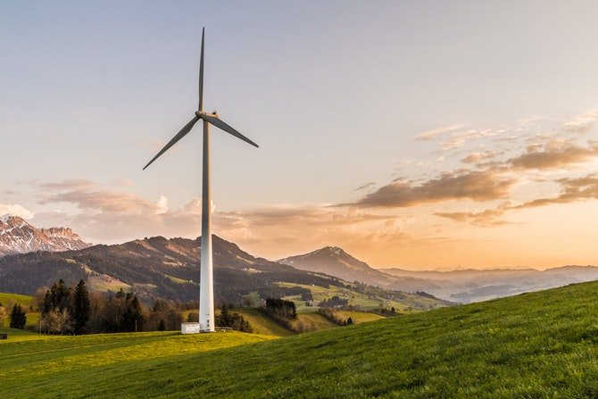 Wind farm in the UK