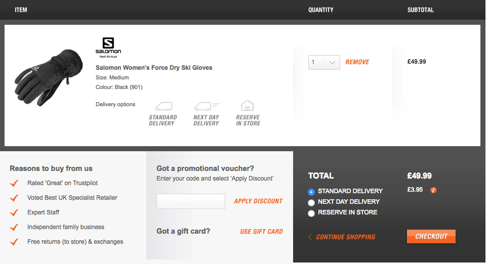 Ellis Brigham discount code box