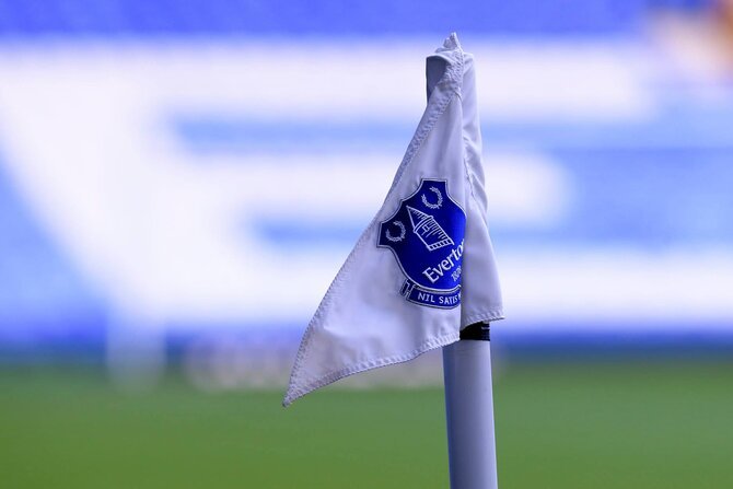 Everton Flag in the stadium