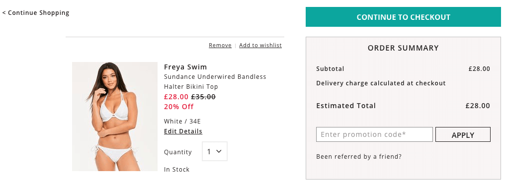 Figleaves promo code redeem box