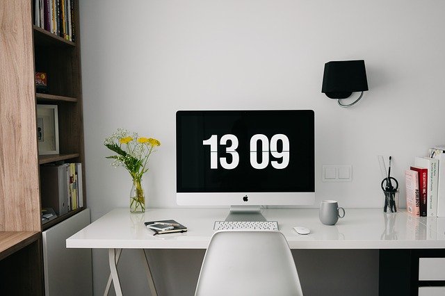 home office set up from flexispot