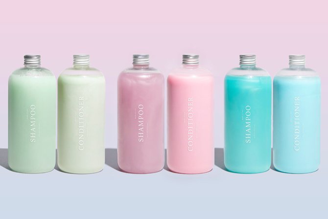 Function of Beauty shampoo bottles