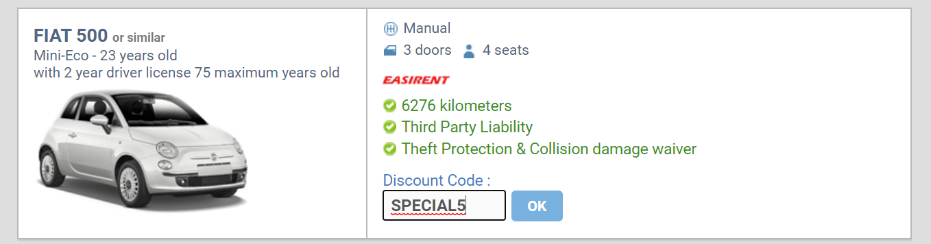 GotRentalCars checkout