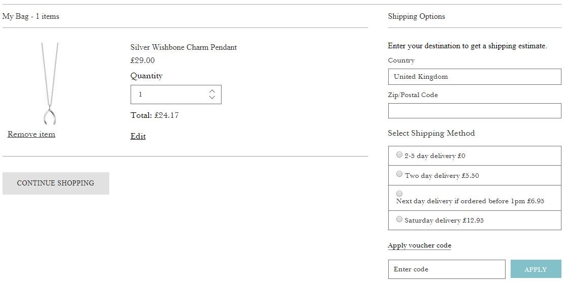 Hersey & Son discount code redemption box