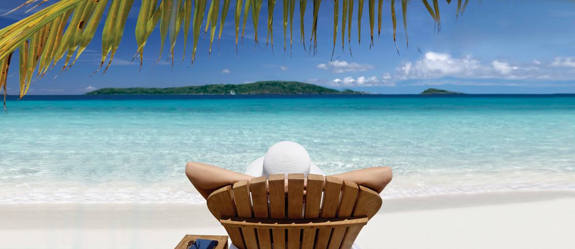 White sandy beach