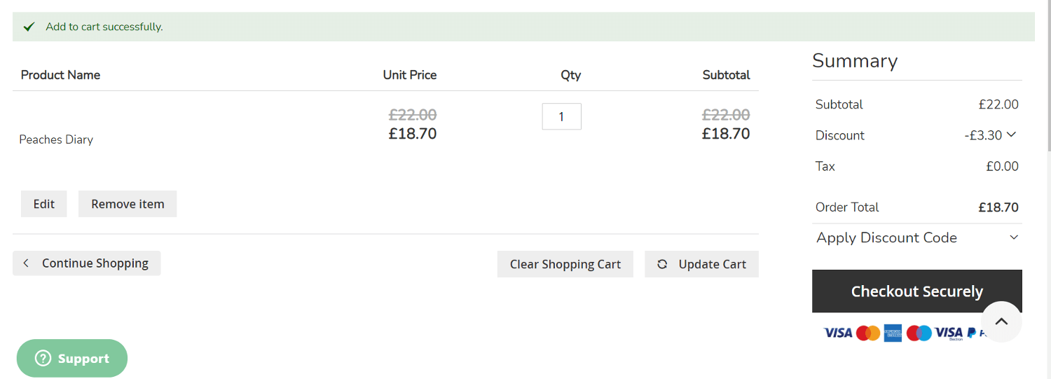 inkifi discount code application at checkout