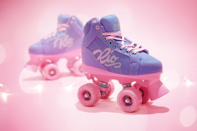 Pink roller skates