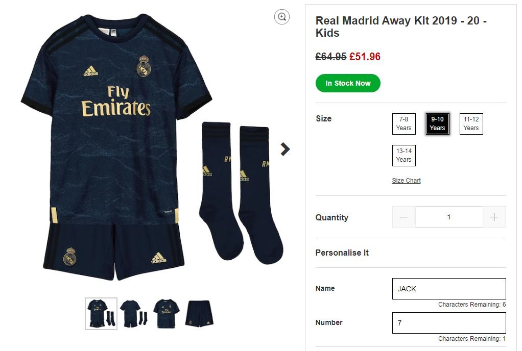 kitbag personalised football kit