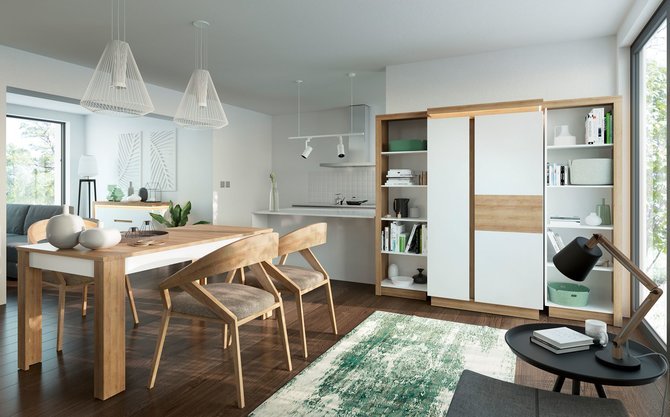Wooden flooring in a home