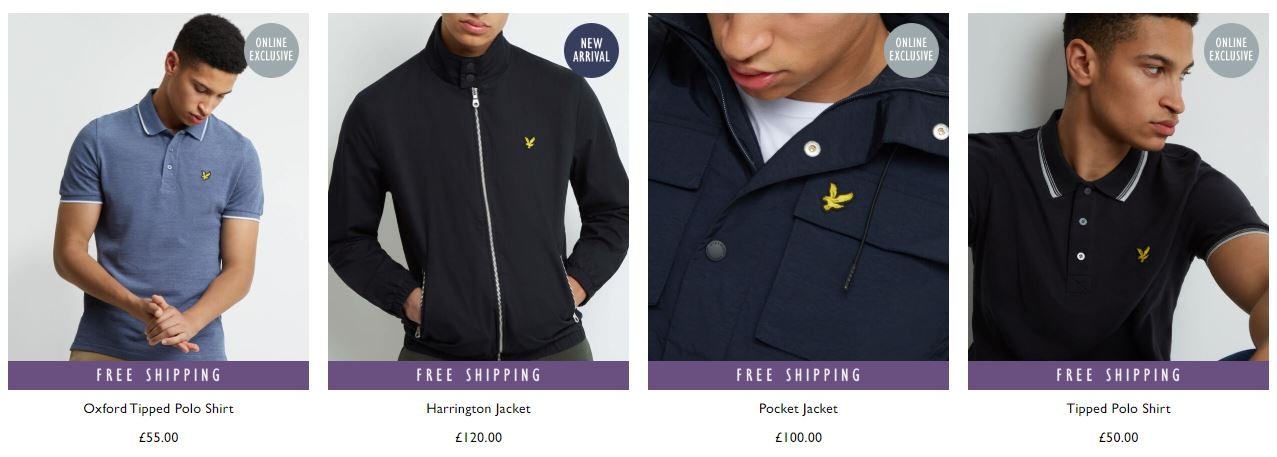 lyle and scott free delivery offers