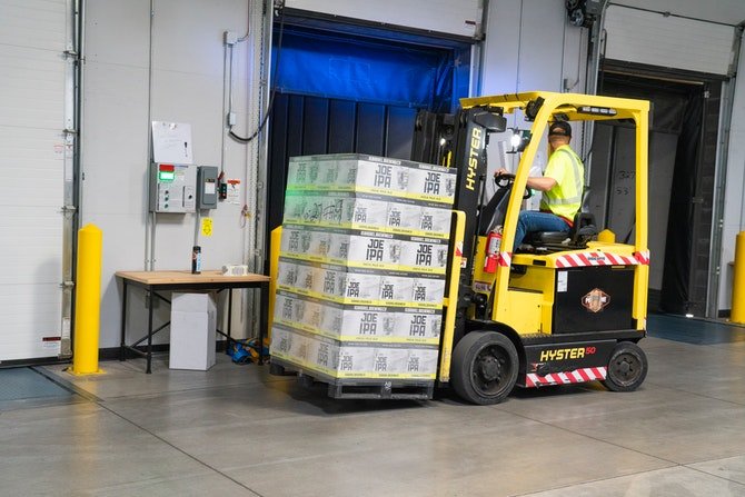 Man working in warehouse