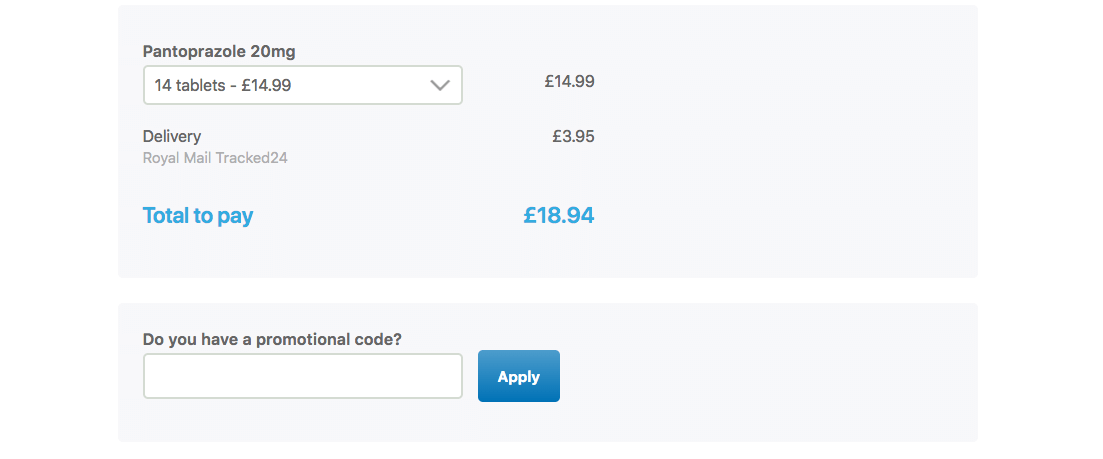 MedExpress promo code input box
