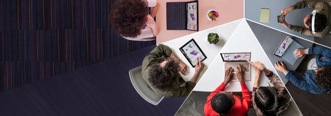 People using Microsoft Teams