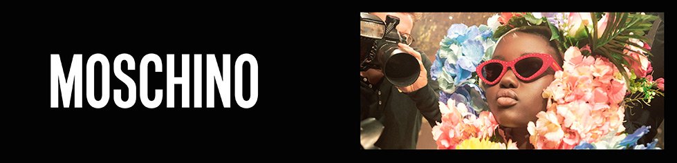 Moschino sunglasses banner image