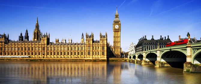 Omega Breaks discount code banner - Big Ben and London Houses of Parliament over the Thames