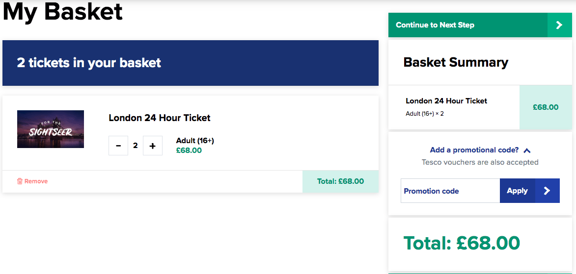 Tootbus promo code box