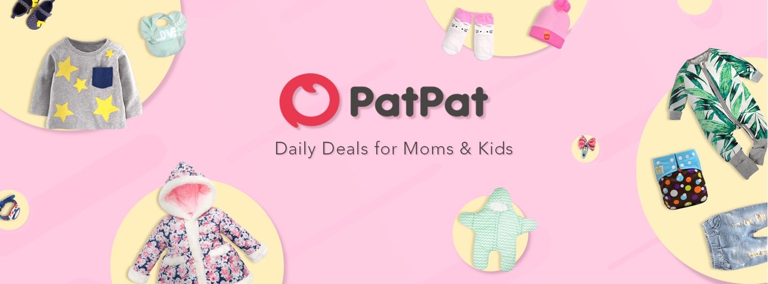 PatPat discount code banner - clothing for kids and mums
