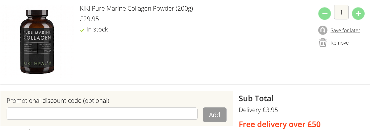 Planet Organic discount code box