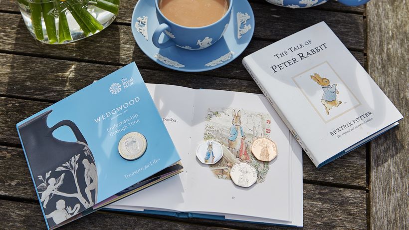 royal mint beatrix potter coins