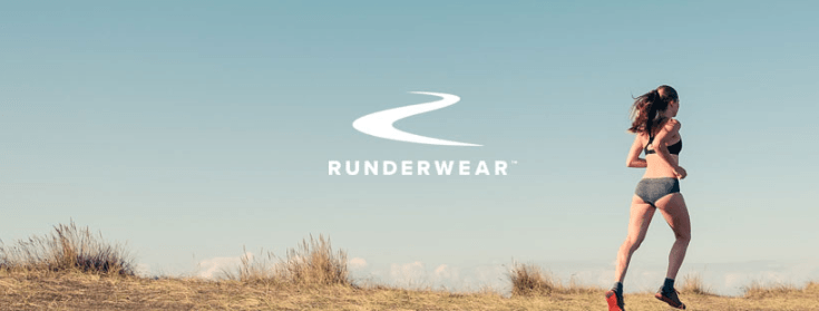 Girl running wearing Runderwear knickers