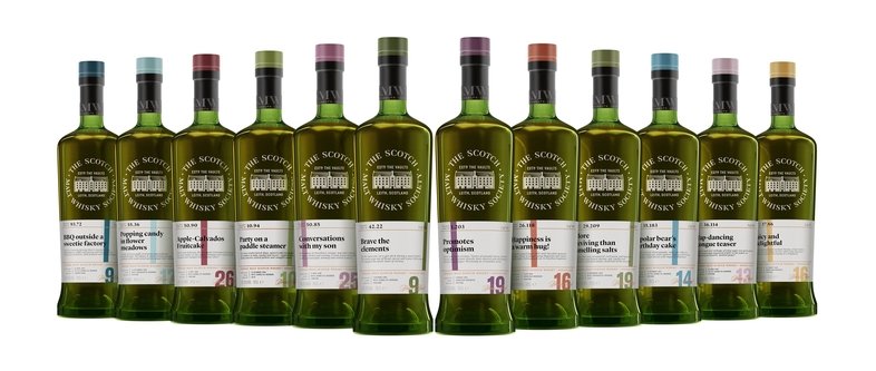 Scotch malt whiskey society whiskey bottles