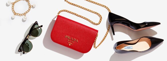 Prada bag and shoes
