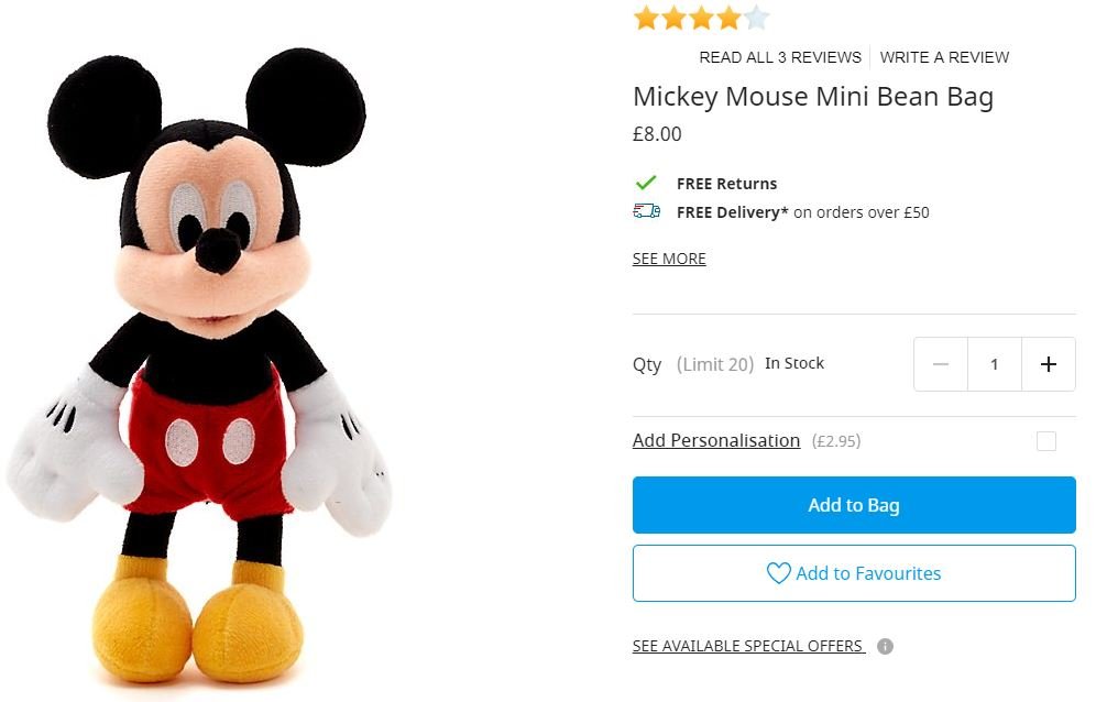 shopDisney discounts and special offers