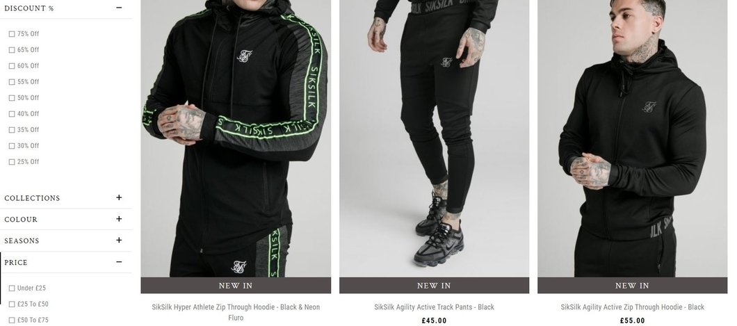 siksilk discount filter