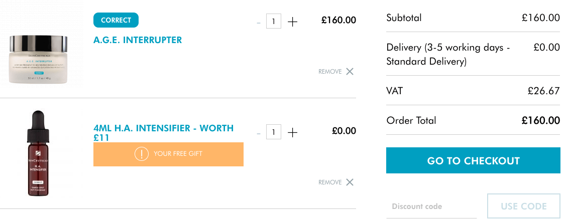 Skinceuticals discount code box