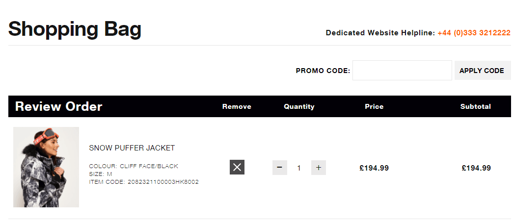 Superdry discount code box