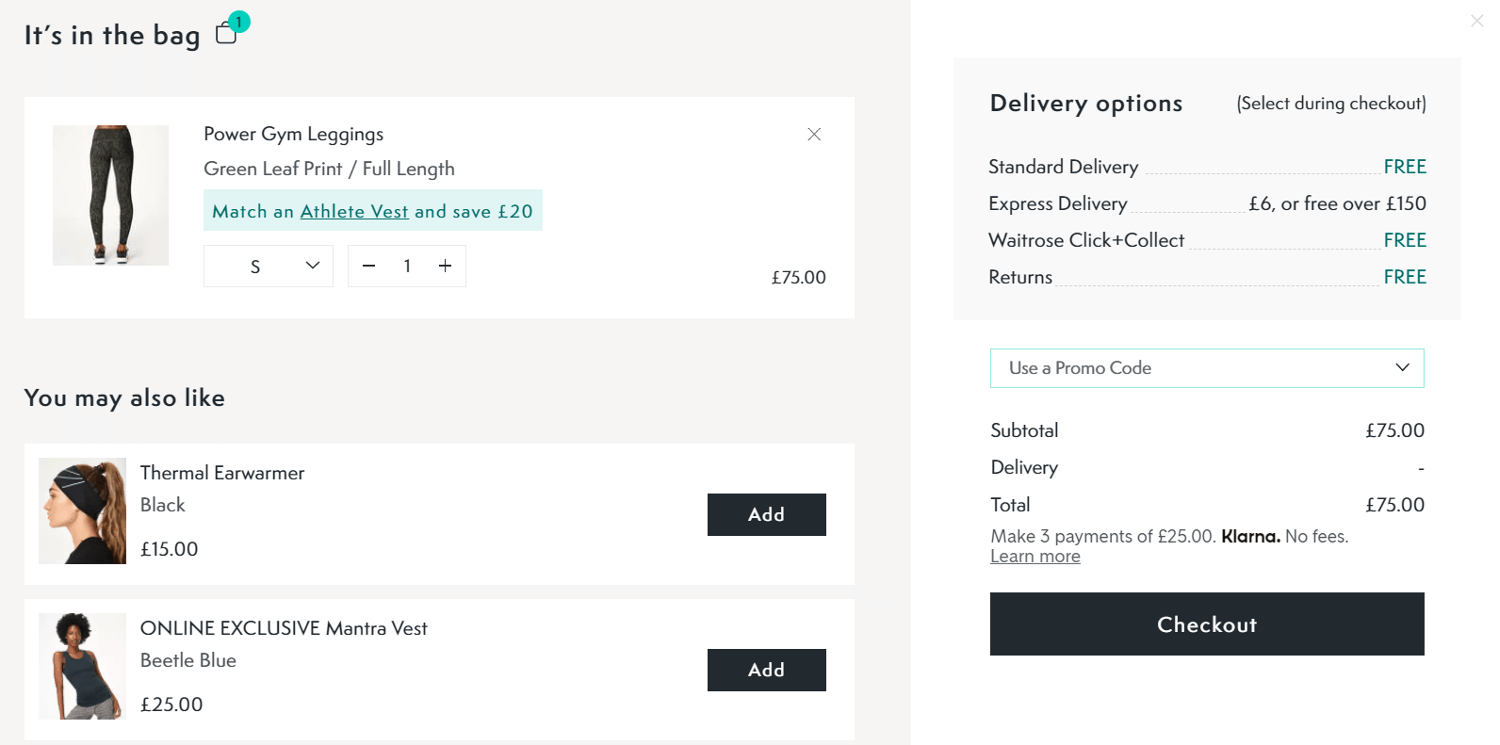 sweaty betty discount code application at checkout