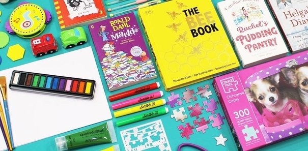 the works discount codes banner - books jigsaws and crafts