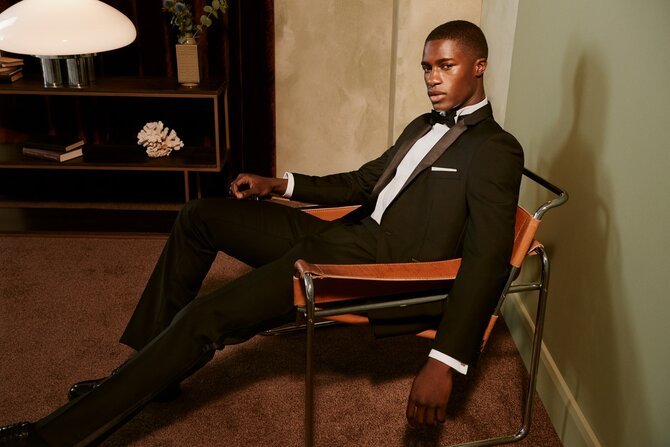 Man wearing tuxedo