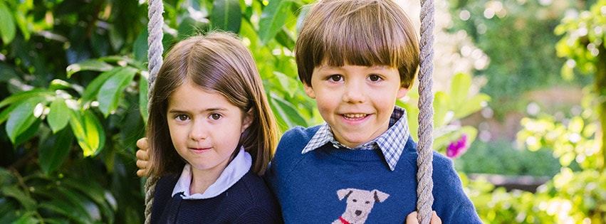 Kids wearing Trotters Childrenswear