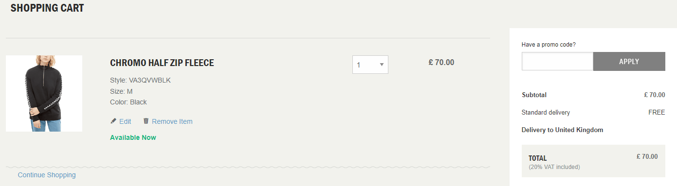 free vans promo code