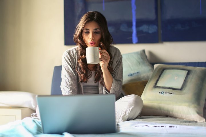 woman shopping online for Cyber Monday