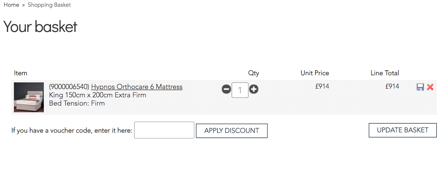 Woods Furniture discount code box