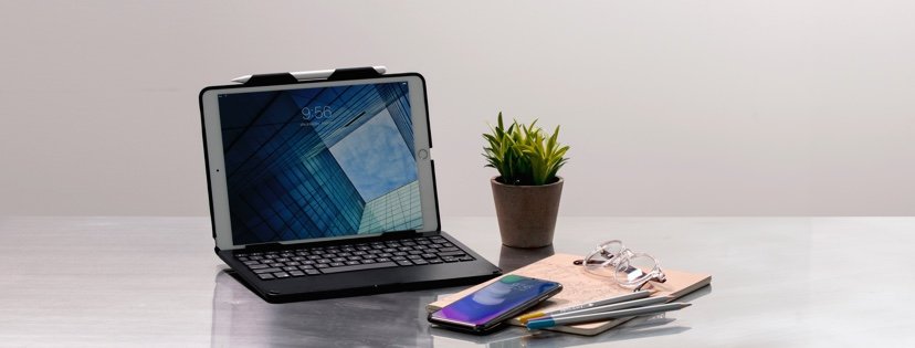 Laptop and keyboard from ZAGG