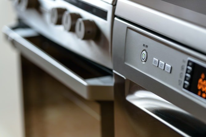 Cooker in kitchen